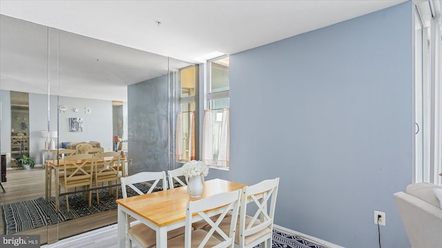 28 Allegheny Ave Unit 2505, Baltimore, MD 21204 - dining space with wood finished floors