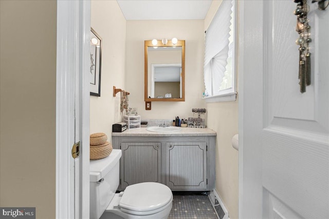 12 Woodlawn Ave, Newfield, NJ 08344 - half bathroom featuring vanity and tile patterned floors