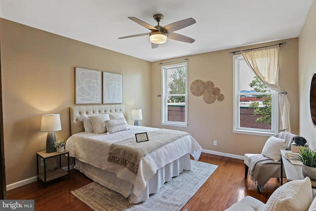 1708 Webster St, Baltimore, MD 21230 - bedroom featuring wood finished floors and a ceiling fan