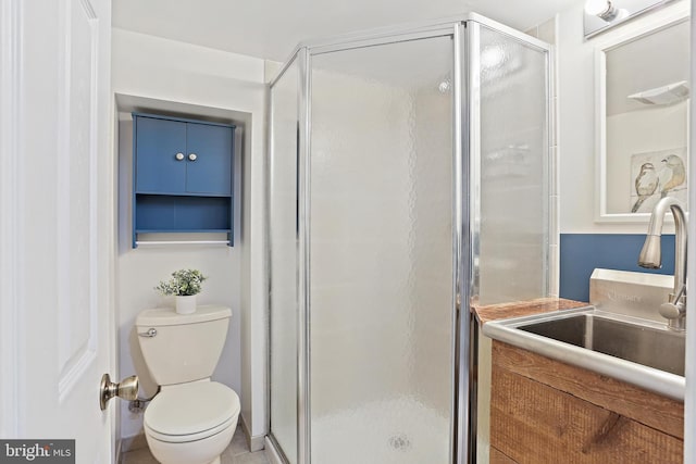 1708 Webster St, Baltimore, MD 21230 - bathroom featuring a shower stall and vanity