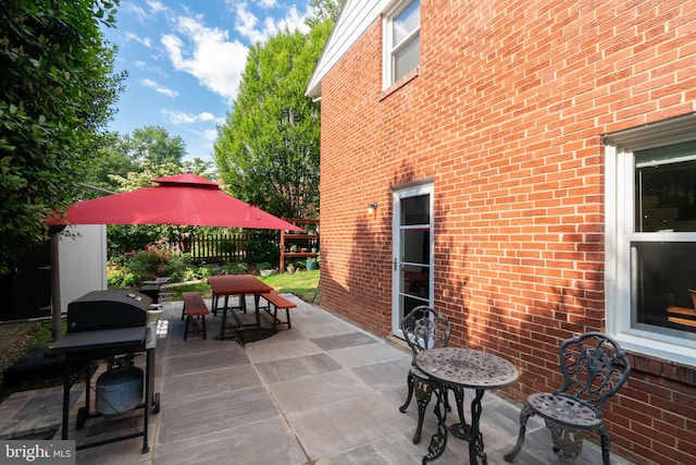 5021 23rd Rd N, Arlington, VA 22207 - view of patio featuring outdoor dining area and a grill