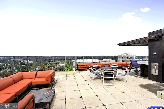 851 N Glebe Rd Unit 1103, Arlington, VA 22203 - view of patio / terrace featuring outdoor lounge area