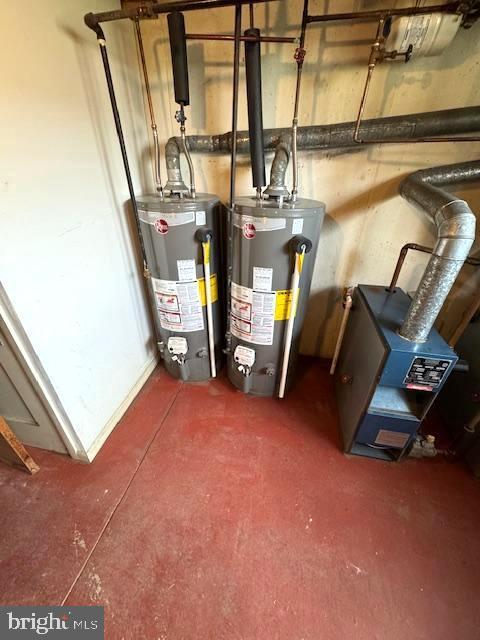 7113 Castor Ave, Philadelphia, PA 19149 - utility room featuring water heater