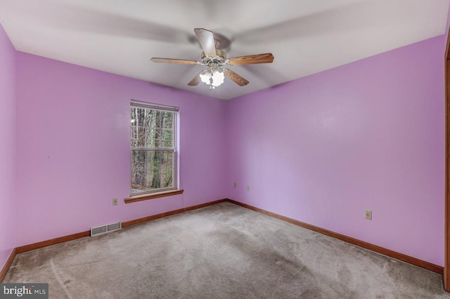 3115 Sparrow Ct, East Stroudsburg, PA 18302 - spare room with a ceiling fan, carpet, and baseboards