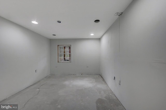 3115 Sparrow Ct, East Stroudsburg, PA 18302 - unfurnished room with unfinished concrete floors and recessed lighting