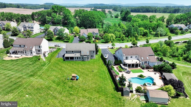 118 Connecticut Ave, Sinking Spring, PA 19608 - aerial view of residential area with a pool area