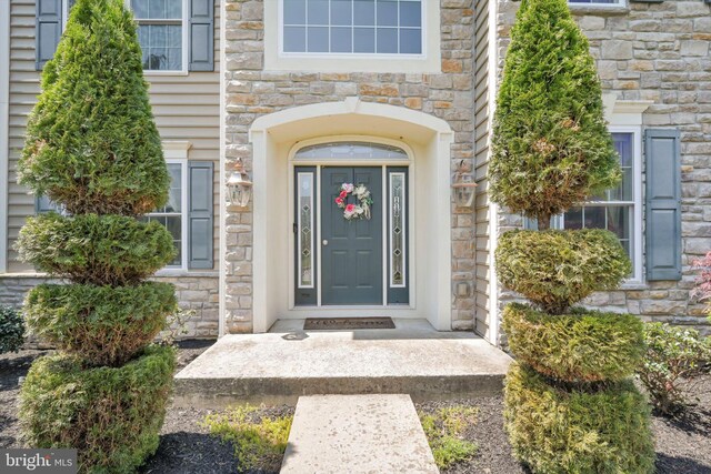 118 Connecticut Ave, Sinking Spring, PA 19608 - doorway to property with stone siding