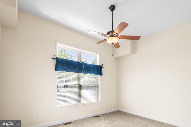 5529 Briar Ln, Whitehall, PA 18052 - empty room featuring light colored carpet, baseboards, and a ceiling fan