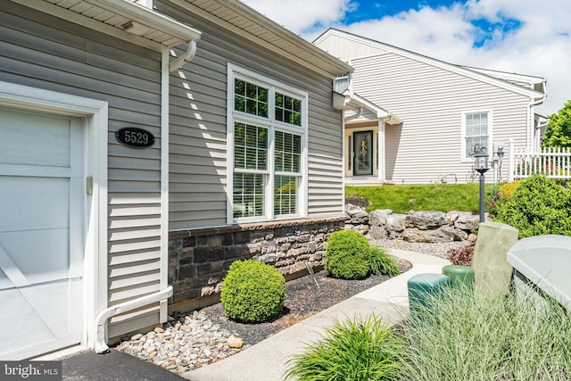 5529 Briar Ln, Whitehall, PA 18052 - doorway to property with stone siding
