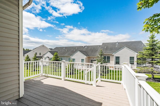 5529 Briar Ln, Whitehall, PA 18052 - wooden terrace with a residential view