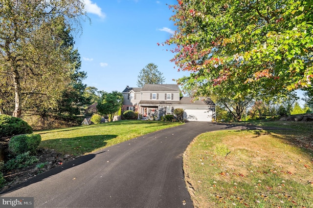 503 Emily Cir, West Chester, PA 19382 - view of front of property featuring a garage, driveway, and a front lawn