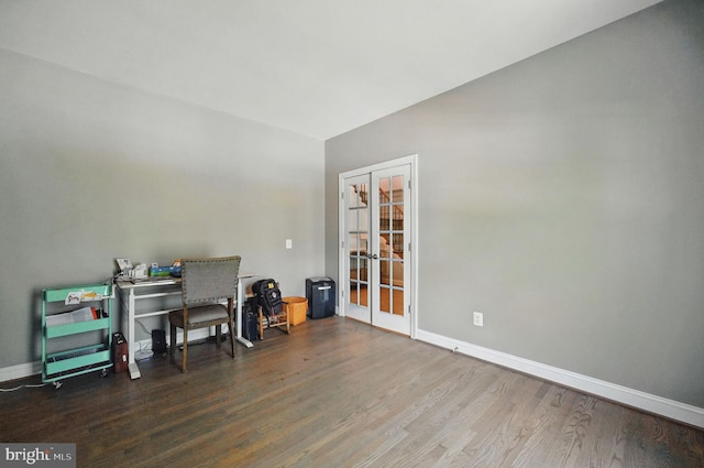 4788 Charter Ct, Woodbridge, VA 22192 - office featuring french doors and wood finished floors