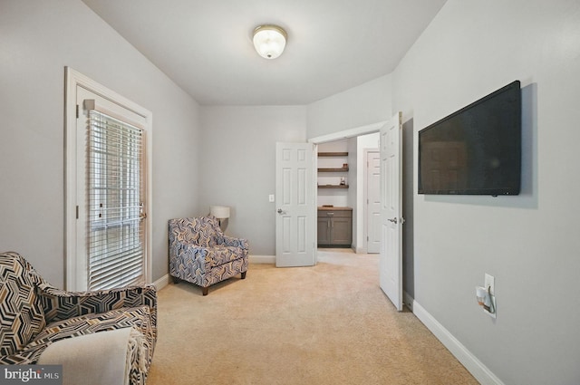 4788 Charter Ct, Woodbridge, VA 22192 - sitting room with light carpet and baseboards