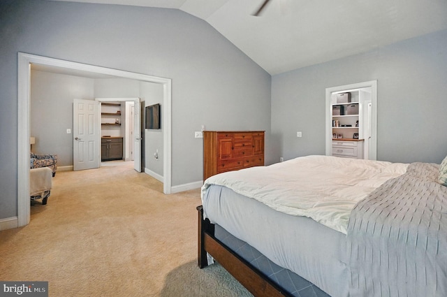 4788 Charter Ct, Woodbridge, VA 22192 - bedroom featuring lofted ceiling and light colored carpet