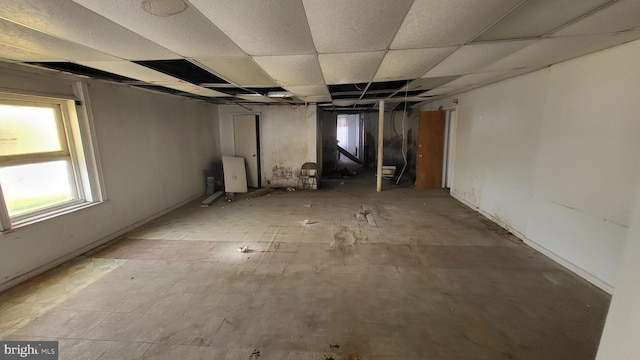3224 W York St, Philadelphia, PA 19132 - empty room with healthy amount of natural light and a drop ceiling
