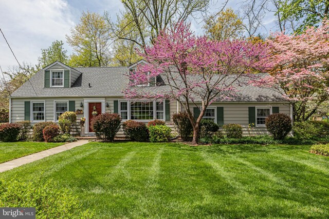 444 Sked St, Pennington, NJ 08534 - new england style home with roof with shingles and a front yard