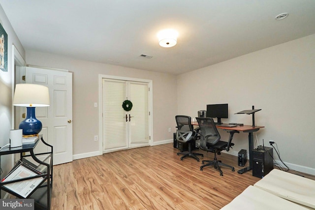 37193 Adams Green Ln, Middleburg, VA 20117 - office area featuring light wood-type flooring