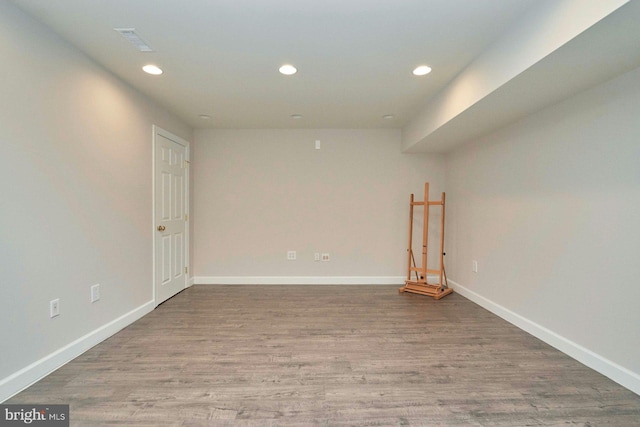 37193 Adams Green Ln, Middleburg, VA 20117 - unfurnished room featuring recessed lighting and wood finished floors