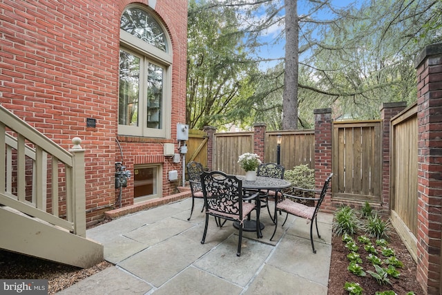6638 Hampton View Pl, Mclean, VA 22101 - view of patio / terrace featuring outdoor dining space