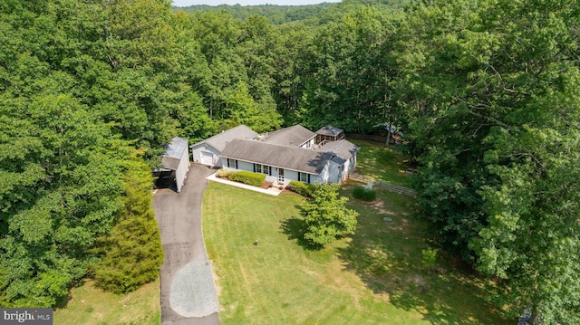 3 Cove Ct, Stafford, VA 22554 - aerial view of property and surrounding area featuring a heavily wooded area