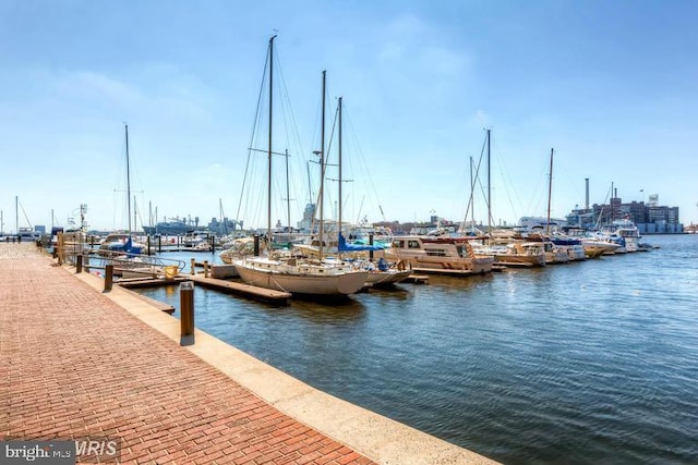 608 S Washington St, Baltimore, MD 21231 - dock featuring a water view
