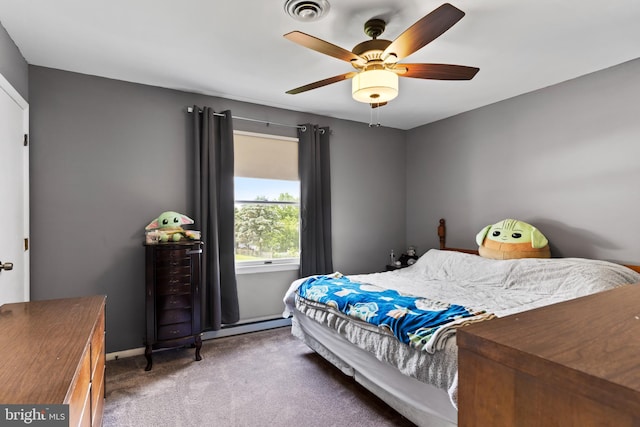 404 Clover Rd, Etters, PA 17319 - carpeted bedroom featuring ceiling fan and baseboards
