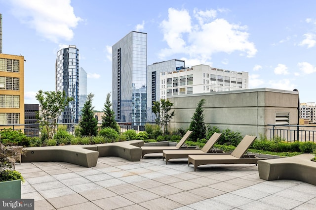 2101 Market St Unit 1104, Philadelphia, PA 19103 - view of patio featuring a view of city