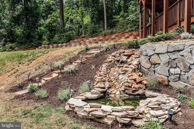 726 Harmony Orchard Rd, Front Royal, VA 22630 - view of yard with a small pond