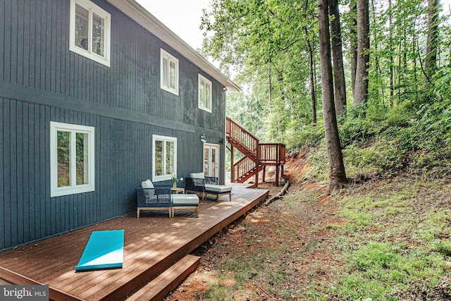 726 Harmony Orchard Rd, Front Royal, VA 22630 - wooden deck featuring stairs