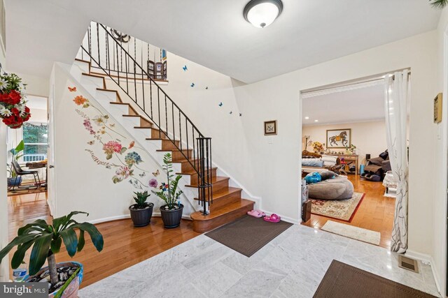 6625 Weatheford Ct, Mclean, VA 22101 - staircase with baseboards and wood finished floors