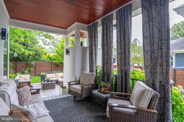 341 Hickman St, Rehoboth Beach, DE 19971 - view of patio with outdoor lounge area