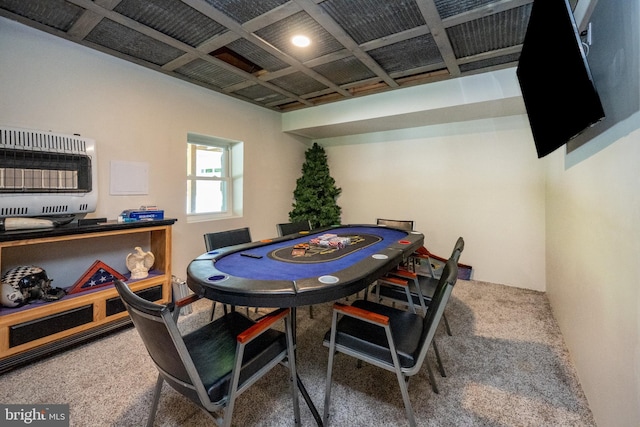 2250 Hoyes Run Rd, Mc Henry, MD 21541 - game room with heating unit and carpet floors
