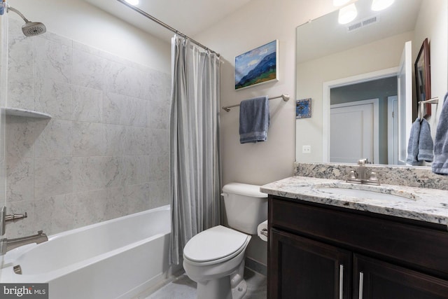 145 Center St S Unit 4, Vienna, VA 22180 - full bath with vanity, toilet, and shower / bath combo with shower curtain