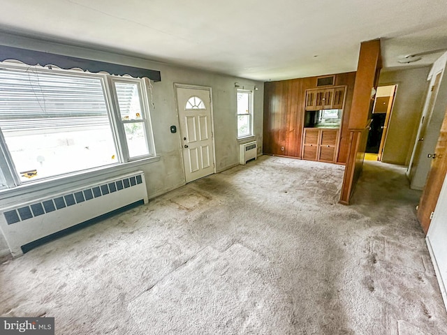 58 Washington Blvd, Norristown, PA 19403 - foyer entrance with radiator heating unit and carpet flooring