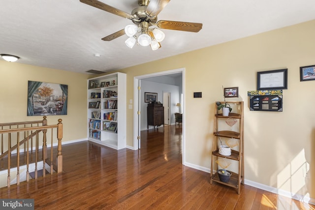 1207 Painted Fern Rd, Denton, MD 21629 - corridor with an upstairs landing and wood finished floors