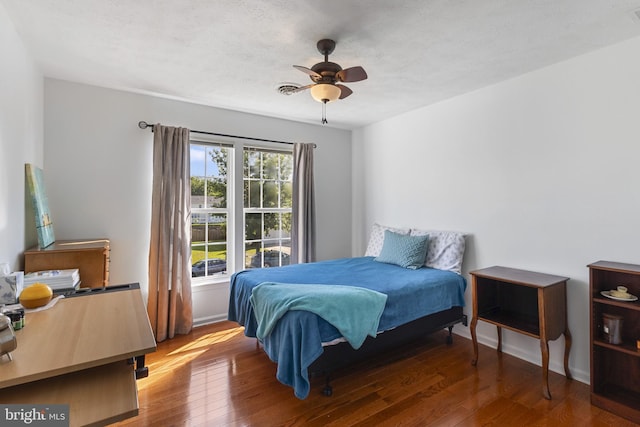 1207 Painted Fern Rd, Denton, MD 21629 - bedroom featuring wood finished floors and ceiling fan