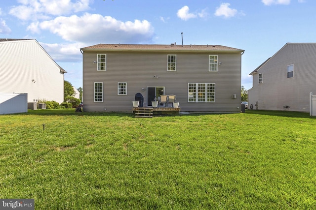 1207 Painted Fern Rd, Denton, MD 21629 - rear view of house featuring a yard and a deck