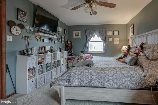 24 Cherry Grove Ln, Sicklerville, NJ 08081 - bedroom with carpet and a ceiling fan