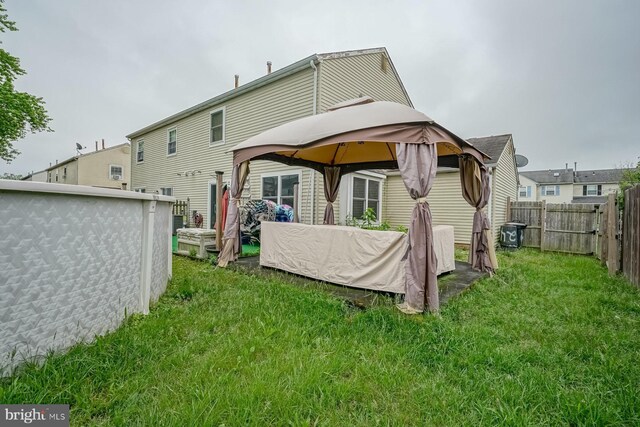 24 Cherry Grove Ln, Sicklerville, NJ 08081 - rear view of property featuring a gazebo