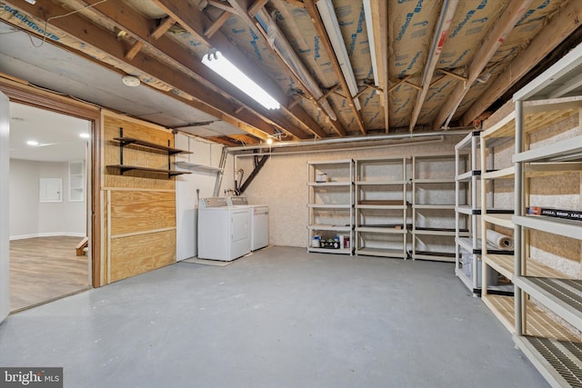 3447 Norwood Pl, Southampton, PA 18966 - unfinished basement featuring washer and clothes dryer