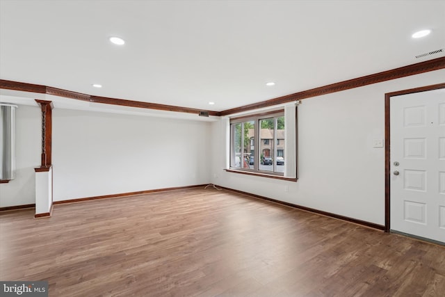 3447 Norwood Pl, Southampton, PA 18966 - unfurnished room featuring wood finished floors, recessed lighting, and ornamental molding