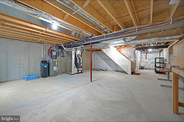 10 Hubbardton Ct, Sinking Spring, PA 19608 - unfinished basement with heating unit