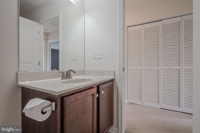 309 Latrobe Dr, Newark, DE 19702 - bathroom featuring a closet and vanity