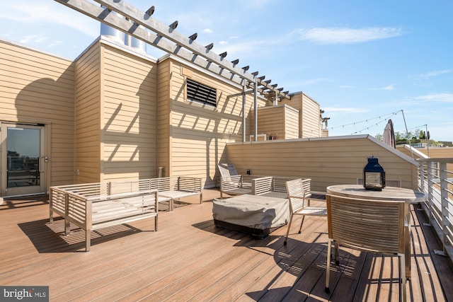 2550 17th St NW Unit 414, Washington, DC 20009 - deck with an outdoor hangout area