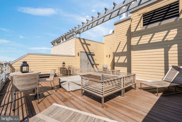 2550 17th St NW Unit 414, Washington, DC 20009 - deck with outdoor dining area