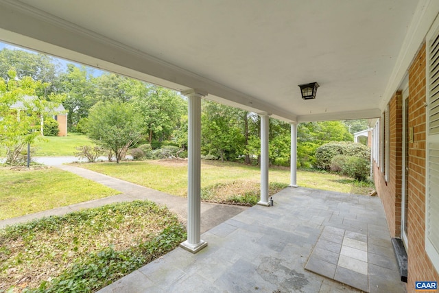 104 Chaucer Rd, Charlottesville, VA 22901 - view of patio featuring view of wooded area