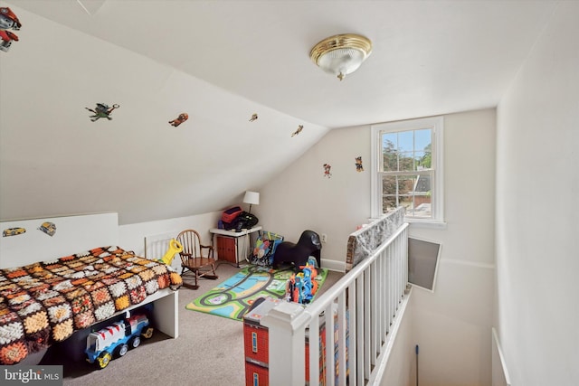 523 Bloomfield Ave, Drexel Hill, PA 19026 - bedroom featuring carpet floors and vaulted ceiling