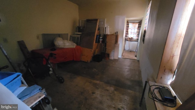 3310 E Lombard St, Baltimore, MD 21224 - miscellaneous room featuring unfinished concrete floors