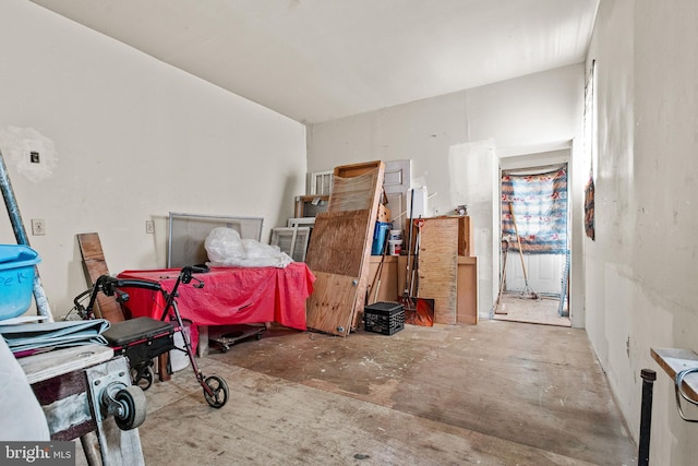 3310 E Lombard St, Baltimore, MD 21224 - misc room featuring unfinished concrete floors