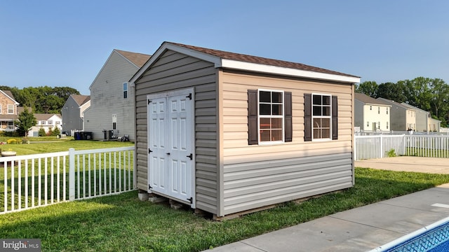 637 Coldwater Dr, Clayton, DE 19938 - view of shed with a residential view